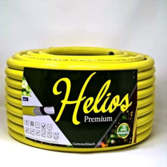 Helios Premium Garden Hose 1/2 Inch Yellow 4-Ply Water Hose Irrigation Hose (50 m)