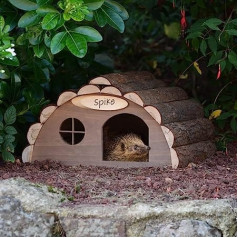 CKB LTD Wooden Hedgehog or Guinea Pig Outdoor Hotel Can Also Be Used for Living Room Garden 33.5 x 34 x 19 cm