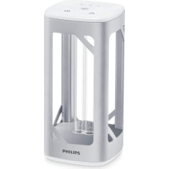 Philips UV-C dezinfekcijas galda lampa, 254 nanometri, viļņa garums, bez ozona, kustības sensors, integrēta balss vadība