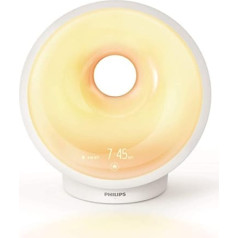 Philips Wake-up Light HF3650/01 LED — pamosties un aizmigt ar gaismu, balts