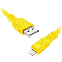 Orno Кабель USB-A - Lightning eXc WHIPPY Pro, 0,9 м, 29 Вт, быстрая зарядка, неоновый смешанный цвет