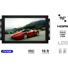 Nvox Monitora atvērtā rāmja ips LED 12 collas ar vga hdmi bnc av ieeju