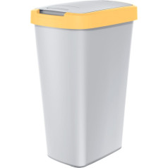COMPACTA Q atkritumu tvertne - gaiši dzeltena/pelēka 45l Keden