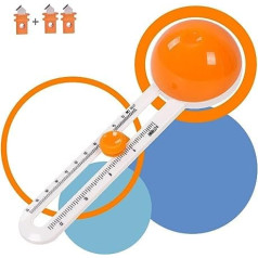 Kreisförmiger Papierschneider, Papierschneider, Scrapbooking-Werkzeug, Rollschneider, Bastelbedarf, rundes Schneidemesser, Karten (inklusive 3 Klingen) (orange)