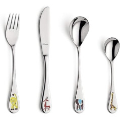 Amefa Kids Safari Kids Cutlery Set Stainless Steel 4 Piece