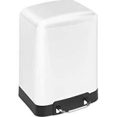 WENKO Studio Easy-Close Pedal Bin White