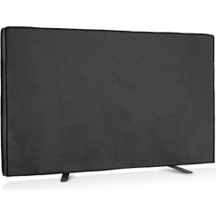 kwmobile 32 Inch TV Outdoor TV Cover - TV Case Screen Protector - Protective Cover Weatherproof - Black
