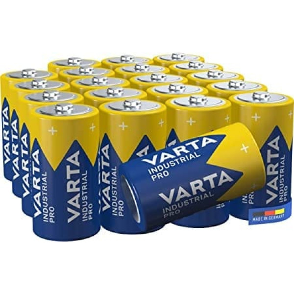 VARTA Batterien C Baby, 20 Stück, Industrial Pro, Alkaline Batterie, 1,5V, Vorratspack, Ražots Vācijā