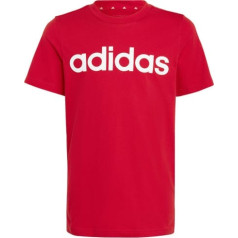 T-krekls adidas Linear Tee IC9970 / sarkans / 128 cm