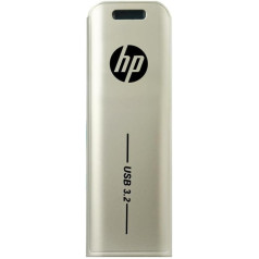 HP x796w USB 3.1 zibatmiņas disks 256 GB Push and Pull metāla apdare