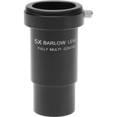 5 x Barlow Lens 1.25 Inch Full Metal Multi-Coating with M42 Thread and FMC Green Film Aluminium Alloy for Astronomy Telescopic Eyepieces