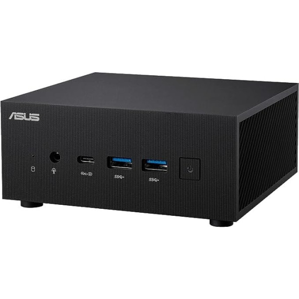 ASUS PN53-BBR575HD Barebone Mini dators (AMD Ryzen 5 7535H procesors, integrēta Radeon grafika, WiFi 6E, Bluetooth 5.2, ar audio mikroshēmu, bez operētājsistēmas, DisplayPort 1.4) melns