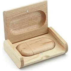 Vispārējs Maple Wood USB zibatmiņas disks ar koka kastīti 8 gb