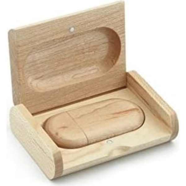 Generic Maple Wood USB Flash Drive with Wooden Box 8 gb