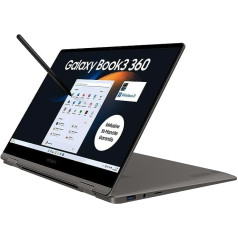 Samsung Galaxy Book3 360 klēpjdators, 13 collu Full HD 60 Hz displejs, Intel Core i5-1340P, 8 GB RAM, 512 GB SSD, Windows 11, QWERTZ tastatūra, grafīts