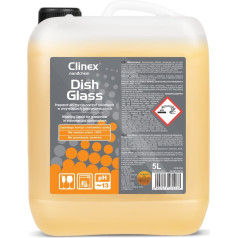 Средство для мытья стекол в посудомоечных машинах удаляет налет от кофе, чая CLINEX DishGlass 5л