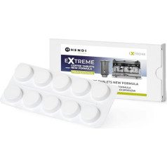 Profesionāls līdzeklis veļas mašīnām Extreme Coffee Tablets - 10 tabletes - Hendi 976654