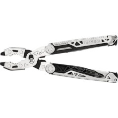 Gerber 30-001613 12 funkciju daudzfunkciju rīks Dual Force ietver maksts ar atvēršanu ar vienu roku un rāmja bloķēšanas bloķēšanu, kopējais garums: 12 cm