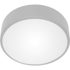 Orno OVO LED griestu lampa, 43W, 4000K, 4750lm, pelēks tērauds, matēts stikls, IP20, ? 400