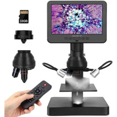 Andonstar AD246S-P HDMI Digital Microscope with 7 Inch Screen, 4000 x 3 Lens 2160P UHD Video Recording, Coin Microscope for Error Coins, Biological Microscope Kit for Adults and Children