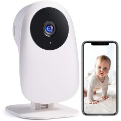 Nooie Baby Monitor with Camera and 2-Way Audio 2.4G WiFi Camera 1080P Compatible with Alexa Surveillance Cameras Motion Detection with Night Vision and Cloud Service