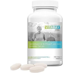 Vitabay vīraka 400 mg vegānas tabletes • 360 lielas devas vīraka kapsulas • Boswellia Serrata kapsulas lielas devas • vīraka kapsulas ļoti koncentrētas • vīraka kapsula Boswellia vīraks