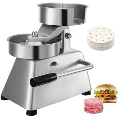 VEVOR Hamburger Patty Maker 100 mm Stainless Steel Burger Press Heavy Duty Hamburger Press Meat Patty Maker Hamburger Forming Processor with 1000 Pieces Patty Papers