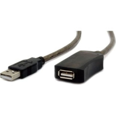 Gembird USB 2.0 Am-AF paplašinājums 5 m Active Black