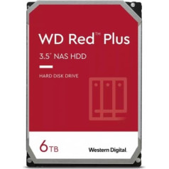 Western Digital 3,5 collu wd sarkans plus 6 TB cmr 256 mb/5400 apgr./min disks