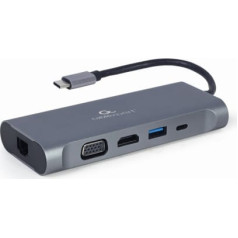 Gembird USB Type-C Multi-Port Dokstacija + Karšu lasitājs