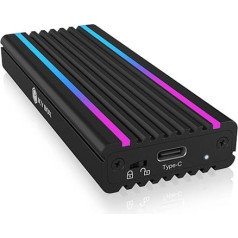 Icybox Ib-1824ml-C31 m.2 nvme korpuss ar rgb apgaismojumu