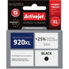 Activejet ah-920bcx tinte (hp 920xl cd975ae nomaiņa; premium; 50 ml; melna)