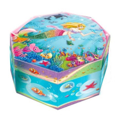 Pecoware octagonal music box - mermaid