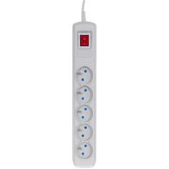 Activejet 5gn / 3m / cz surge protector (10a; 2300w) 3m; grey colour