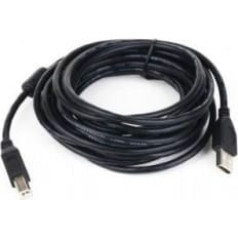 Gembird USB 2.0 kabeļa tips ab am-bm 3m ferīta melns