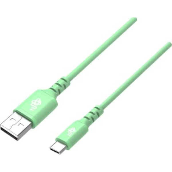 TB USB-usb c kabelis 2 m silikona zaļa ātra uzlāde