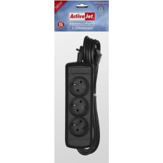 Activejet 3gnu extension cord - 3m - c (3m; black)