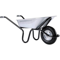 Haemmerlin Wheelbarrow Aktiv Excellium Plus 100 (bīdāmā ķerra ar metāla loku, pneimatiskais ritenis, 100 litru tilpums, cinkota sile)