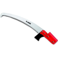 AUSONIA - 34149 Garden Saw Tree Saw Turbo Curved with Chromated Impulse Hardened Saw Blade and 4 mm Teeth, Ideal for attaching to a handle to reach high branches