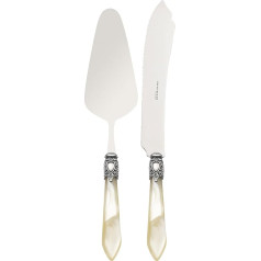 Bugatti oxbam-n3220/21 Oxford 2 Piece Set Service for Cake 21 x 18 x 3 cm Steel/ABS Ivory