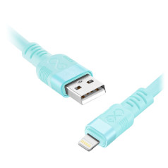 Orno USB-A kabelis — Lightning eXc WHIPPY Pro, 2 M, 12 W, ātra uzlāde, pasteļtoņu maisījums