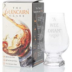 Official Glencairn Whisky Glass - A Wee Dram 1 2 4 6 8 Whisky Glass