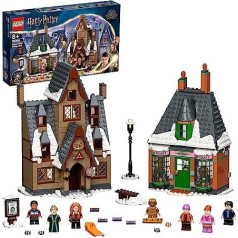 LEGO 76388 Harija Potera Hogsmeade apmeklējums, rotaļlieta no 8 gadu vecuma, komplekts 20. gadadienai ar zelta mini figūriņu