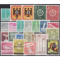 Goldhahn Berlin Postfrisch Vintage 1956. gada pilnīgas pastmarkas kolekcionāriem