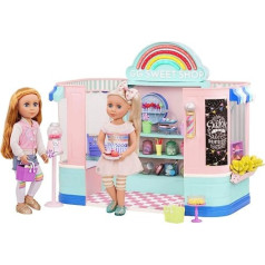 Glitter Girls Sweet Shop Large Dollhouse with Doll Accessories - Toy Candy Shop for 36 cm Dolls - Set of Over 200 Pieces for Children from 3 Years