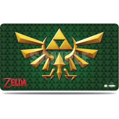 Ultra Pro The Legend of Zelda: Green Crest rotaļu paklājiņš ar Playmat cauruli