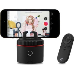 Pivo Pod Red — automātisks izsekošanas panelis radošam saturam — 360° brīvroku fotoattēli un videoklipi — tiešraides straumēšana — videozvani — viedā kameras ierīce — iPhone un Android ierīcēm