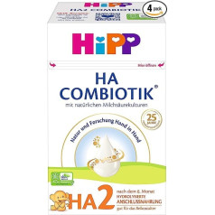 HiPP Milchnahrung HA Combiotik HA2 Combiotik, 600g, 4er Pack (4 x 600g)