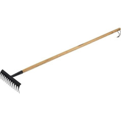 Draper 14306 Carbon Steel Garden Rake with Ash Handle