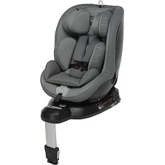 Foppapedretti Logik i-Size Car Seat Rotatable 360° ISOFIX for Children with Height from 40 to 105 cm (up to 18 kg), Grey